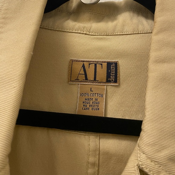 Vintage Ann Taylor Cream Denim Blazer/Jacket - Picture 8 of 8